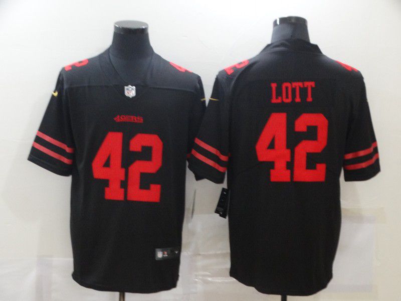 Men San Francisco 49ers #42 Lott Black Nike Vapor Untouchable Limited 2020 NFL Nike Jerseys->san francisco 49ers->NFL Jersey